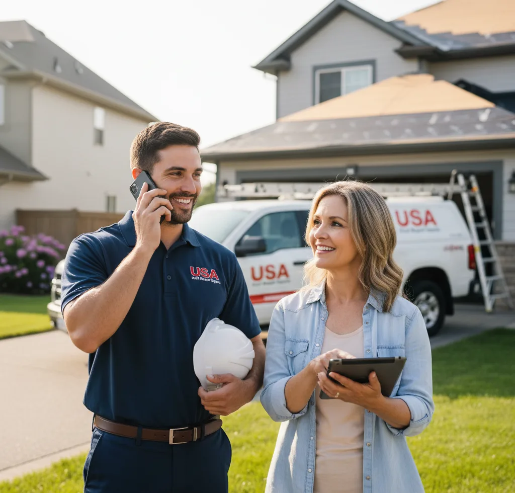 USA Roof Repair Experts customer support in Santa Claus